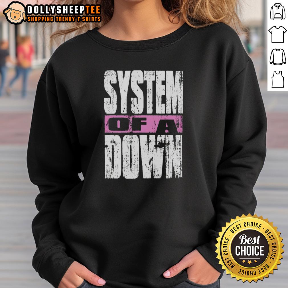 Original Chicago 2025 System Of A Down Soldier Field Tour Sweatshirt Alt Text: Original Chicago 2025 System of a Down Soldier Field Tour Sweatshirt in black, featuring band logo and tour details.