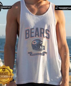 Alt Text: Original Chicago Bears Historic Prime Play Tank Top featuring team logo and vintage design in navy blue.