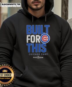 Alt Text: Original Chicago Cubs Built For This MLB Postseason 2025 hoodie in navy blue, featuring team logo and stylish design.