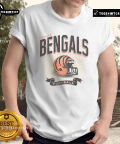 Original Cincinnati Bengals Historic Prime Play T-Shirt showcasing vintage team logo and vibrant colors for fans.