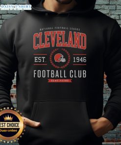 Original Cleveland Browns Football Club hoodie featuring team colors and logo for fans and supporters.