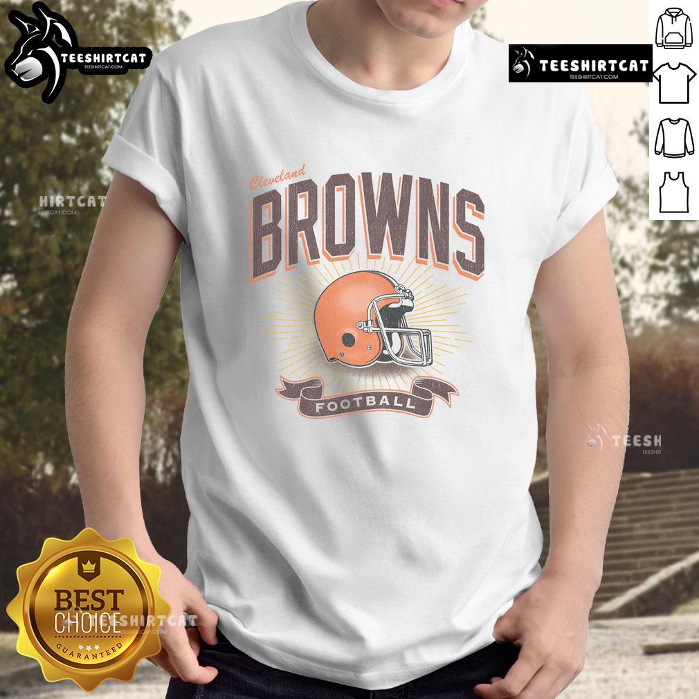 Original Cleveland Browns Historic Prime Play T Shirt Alt Text: Original Cleveland Browns Historic Prime Play T-Shirt featuring team colors and logo, perfect for fans and collectors.