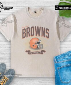 Original Cleveland Browns Historic Prime Play Washed T-Shirt featuring vintage team logo and comfortable fit for fans.