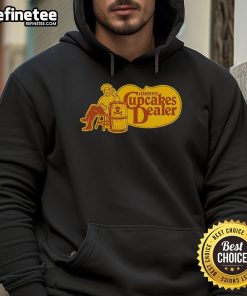 Original Cracker Barrel Johnny Cupcakes dealer hoodie featuring vibrant graphics and a comfortable fit for casual wear.