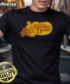 Original Cracker Barrel Johnny Cupcakes Dealer T-Shirt featuring vibrant graphics and unique design for collectors.