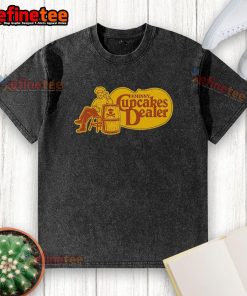 Original Cracker Barrel Johnny Cupcakes dealer washed t-shirt featuring vibrant graphics and a relaxed fit.