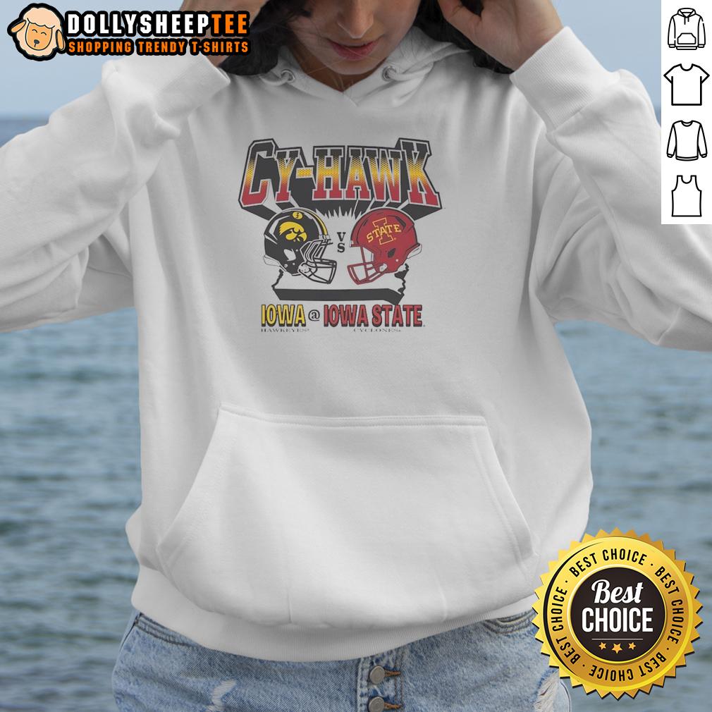 Original Cy Hawk Iowa Hawkeyes Vs Iowa State Cyclones Helmet Hoodie Original Cy Hawk Iowa Hawkeyes vs Iowa State Cyclones helmet hoodie featuring team logos and vibrant colors.