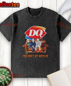 Original Dairy Queen X Horror Movies Halloween 'You Cant Sit With Us' washed t-shirt featuring a spooky design.