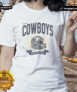 Original Dallas Cowboys Historic Prime Play Ladies Tee featuring team colors and logo, perfect for female fans.