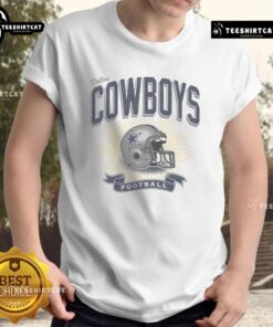 Alt Text: Original Dallas Cowboys Historic Prime Play T-Shirt featuring iconic team graphics and a vintage design for fans.