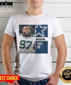 Alt Text: Original Dallas Cowboys Trading for Kenny Clark T-Shirt featuring team colors and graphic design. Perfect for fans!