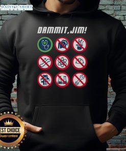 Original Dammit Jim Star Trek Doctor McCoy Hoodie featuring classic design and vibrant colors for fans of the series.