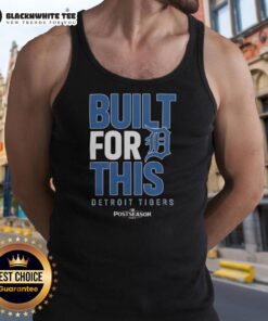 Original Detroit Tigers Built For This October 2025 postseason tank top featuring team logo and vibrant colors.