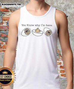 Original Deviled Egg tank top featuring fun food-themed design, perfect for cooking enthusiasts and casual wear.