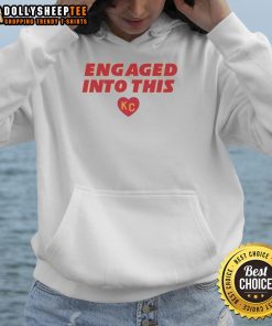 Original engaged Kc Travis Kelce and Taylor hoodie featuring vibrant graphics and cozy design for fans.