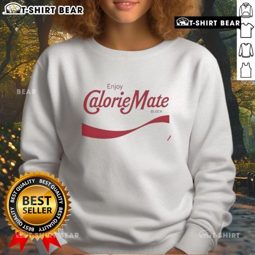 Original Enjoy Calorie Mate Block Sweatshirt in vibrant colors, featuring a stylish design perfect for casual wear.