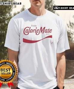 Original Enjoy Calorie Mate Block T-Shirt featuring vibrant graphics and a comfortable fit for casual wear.