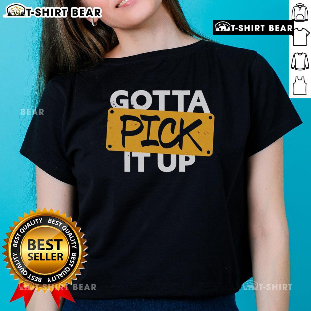 Original Gotta Pick It Up The Challenge Ladies Tee Original Gotta Pick It Up The Challenge Ladies Tee featuring a stylish design for women, perfect for casual wear.