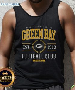 Alt Text: Stylish Original Green Bay Packers Football Club tank top in green, perfect for game day or casual wear.