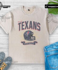Original Houston Texans Historic Prime Play Washed T-Shirt featuring team logo, perfect for NFL fans and casual wear.