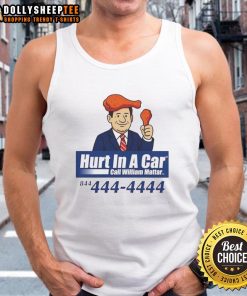 Original Hurt In A Car Call William Mattar tank top featuring bold graphics and a comfortable fit for everyday wear.