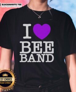 Original I Heart Bee Band Ladies Tee featuring a stylish design and comfortable fit for bee lovers.