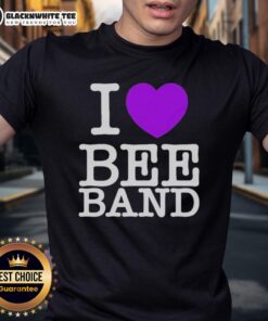 Alt Text: Original I Heart Bee Band T-Shirt featuring a vibrant design and soft fabric, perfect for music lovers and fans.