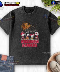 Original Wisconsin Badgers washed t-shirt, perfect for celebrating the most wonderful time of the year.