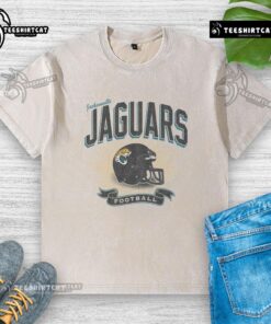 Original Jacksonville Jaguars Historic Prime Play Washed T-Shirt featuring team logo and vibrant colors, perfect for fans.