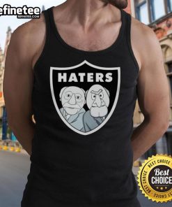 Original Just Boo Baby Haters Tank Top in black with bold white lettering for a stylish, playful look.