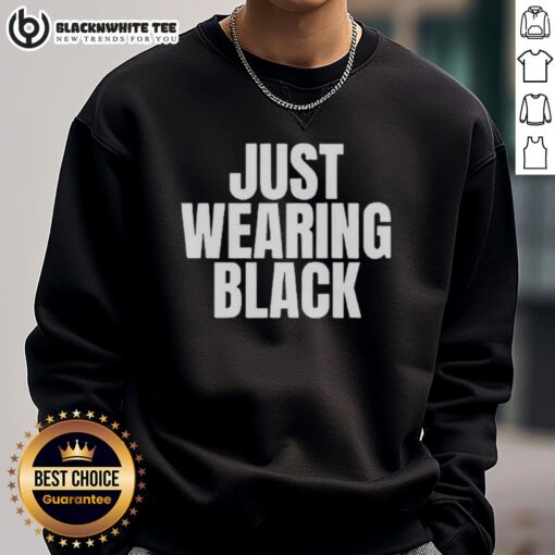 Alt Text: Person wearing the Original Just Wearing Black Killing Heidi Sweatshirt, showcasing a stylish black hoodie.
