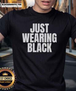 Alt Text: Original Just Wearing Black Killing Heidi T-Shirt featuring bold graphic design on black fabric for music fans.
