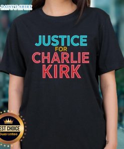 Original Justice For Charlie Kirk Pray Tribute Ladies Tee showcasing a stylish design for supporters of Charlie Kirk.