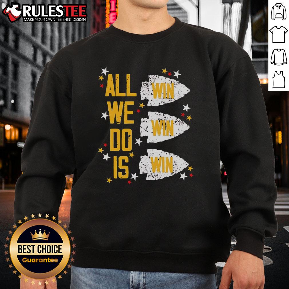 Original Kansas City Chiefs All We Do Is Win Win Win Sweatshirt Alt Text: Original Kansas City Chiefs All We Do Is Win Win Win sweatshirt featuring bold team logo and vibrant colors.