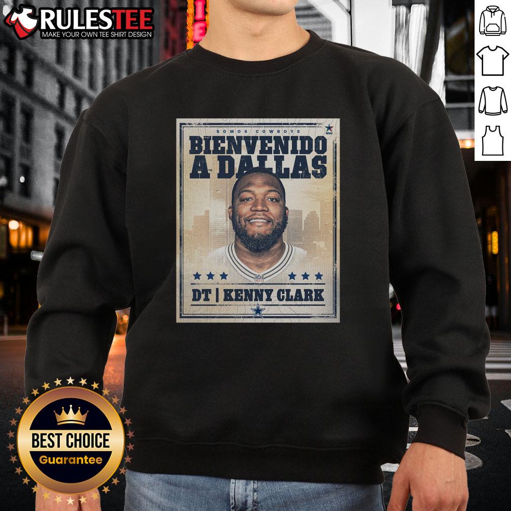 Original Kenny Clark Welcome To Dallas Cowboys Graphic Sweatshirt Original Kenny Clark Welcome to Dallas Cowboys graphic sweatshirt featuring bold team logo and stylish design.