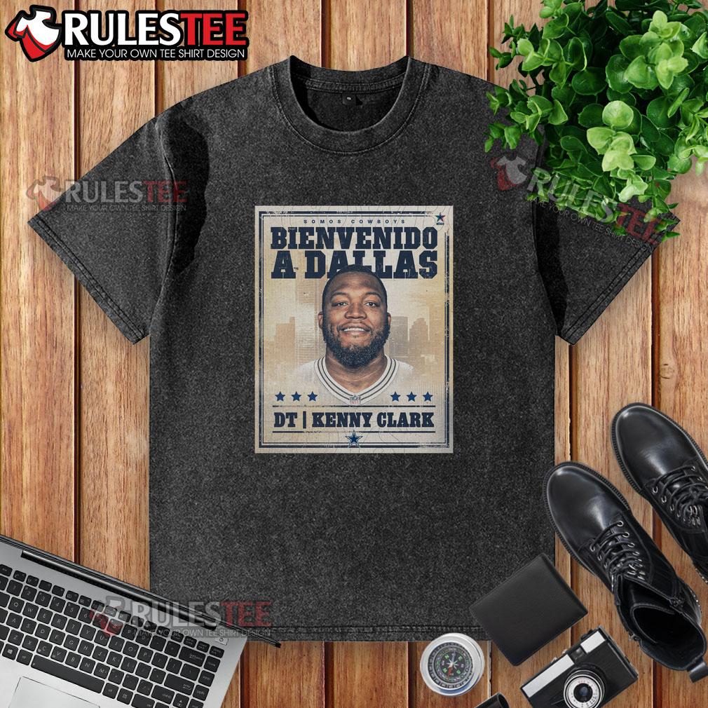 Original Kenny Clark Welcome To Dallas Cowboys Graphic Washed T Shirt Original Kenny Clark Welcome to Dallas Cowboys graphic washed t-shirt featuring a vintage design and team colors.