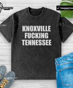 Original Knoxville Fucking Tennessee washed t-shirt featuring a vintage design in a relaxed fit, perfect for casual wear.