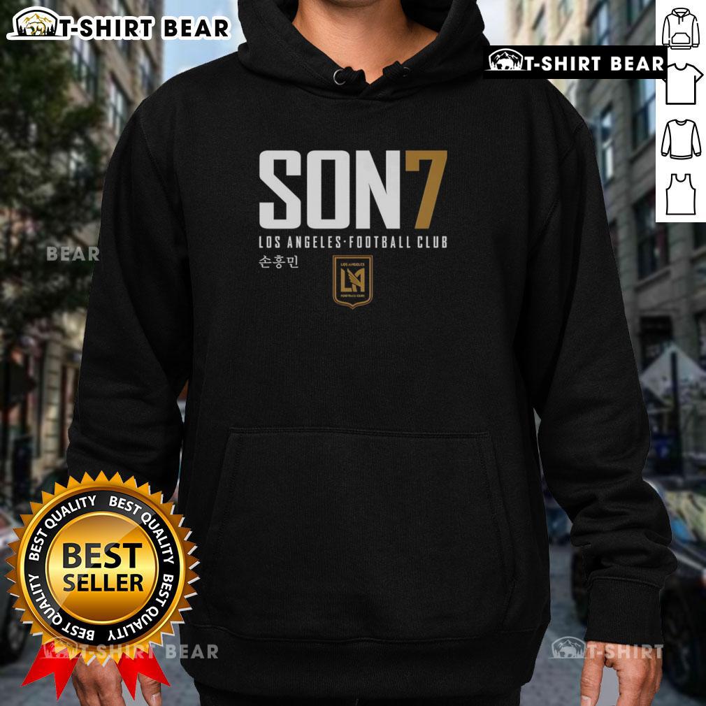 Original Los Angeles Fc Son Heung Min #7 Player Elite Hoodie Original Los Angeles FC Son Heung-Min 7 Player Elite Hoodie featuring team colors and logo.