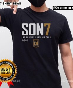 Original Los Angeles FC Son Heung-Min Player Elite T-Shirt showcasing a stylish design for soccer fans.