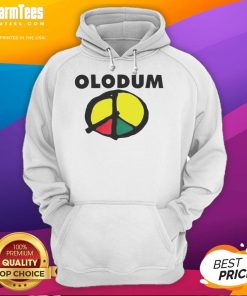 Original Michael Olodum Peace Symbol King of Pop Hoodie featuring vibrant design and iconic pop culture graphics.