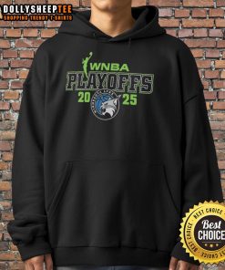 Original Minnesota Lynx 2025 WNBA Playoffs logo hoodie featuring vibrant team colors and stylish design.