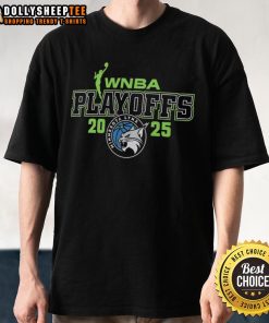 Alt Text: Original Minnesota Lynx 2025 WNBA Playoffs logo t-shirt featuring vibrant team colors and graphics for fans.