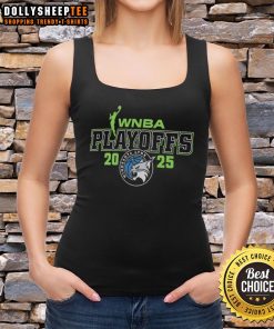 Original Minnesota Lynx 2025 WNBA Playoffs logo tank top featuring vibrant team colors and unique design.