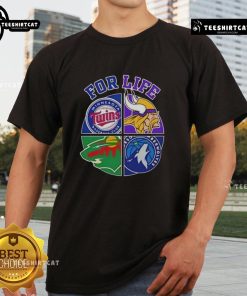 Alt Text: Original Minnesota Sports For Life Logo T-Shirt featuring bold logo design on a casual, stylish tee for sports fans.