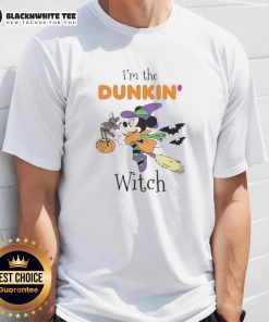 Original Minnie Mouse I'M Dunkin Witch Trick Or Treat Halloween T-Shirt featuring a playful design for Halloween festivities.