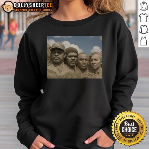 Original Mt. Rushmore of Jacksons sweatshirt featuring iconic Jackson family tribute design in vibrant colors.