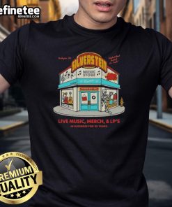 Vintage Burlington T-Shirt celebrating 25 years of Original Music Store live music and community engagement.