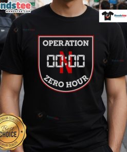 Original Nebraska Huskers Operation Zero Hour T-Shirt featuring team colors and logo, perfect for Huskers fans.