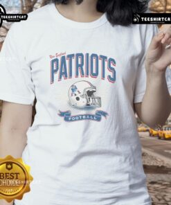Original New England Patriots Historic Prime Play Ladies Tee featuring team logo and classic design for female fans.