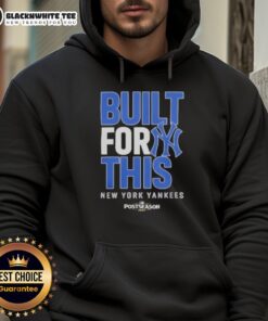 Alt Text: Original New York Yankees Built For This October 2025 Postseason Hoodie in navy blue, featuring team logo and design.